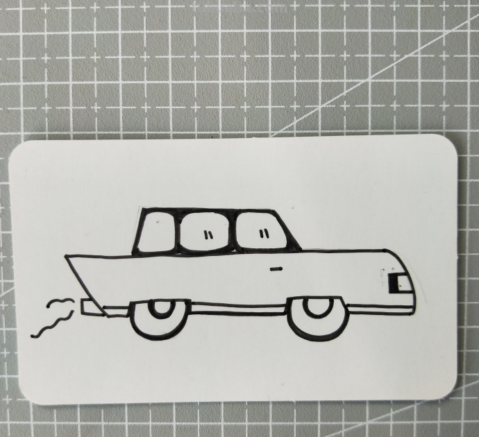 小车车来一波～交通工具简笔画~