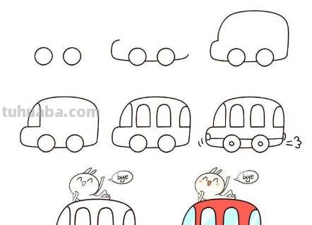 交通工具简笔画教程~值得大家收藏哦~