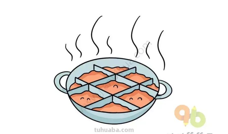儿童简笔画-“放开那些食物，让我来！” 