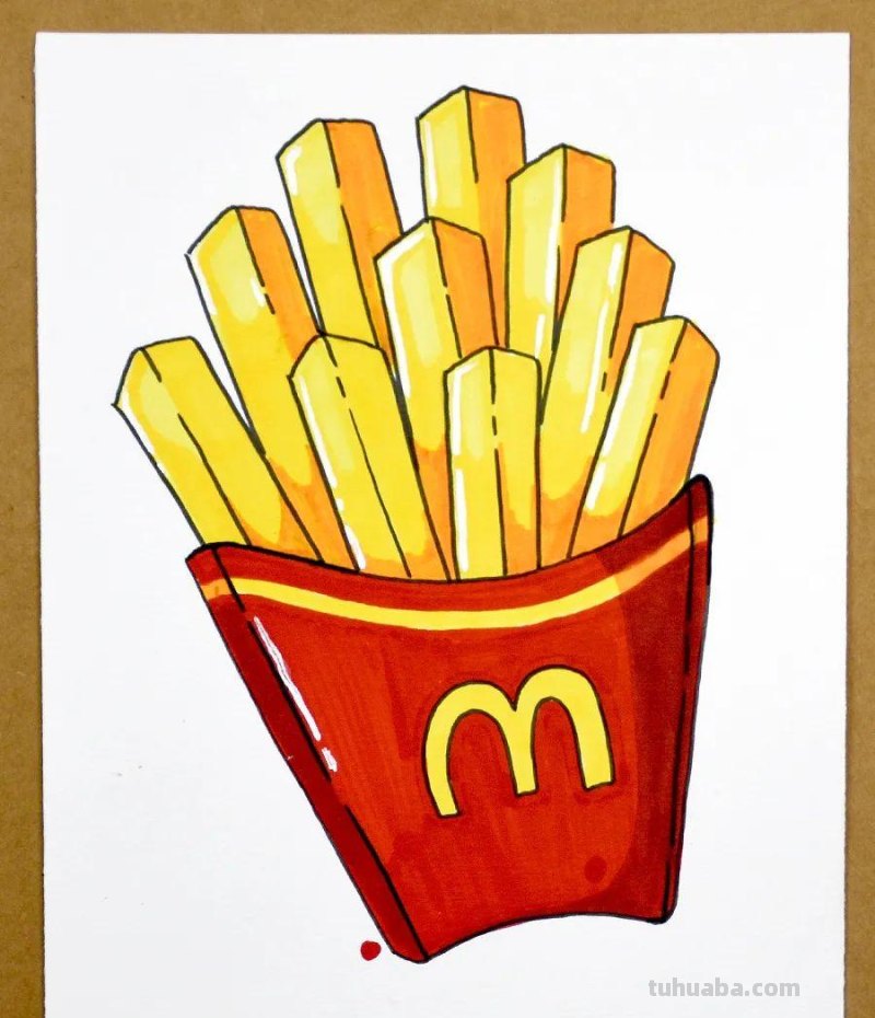 儿童画教程｜画出你最爱的快餐美食《我的汉堡套餐》