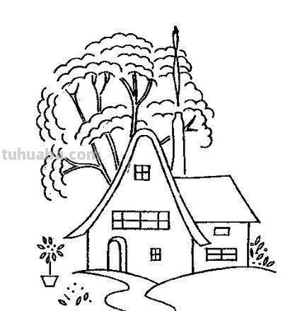 每天学一幅简笔画-风景、建筑类简笔画