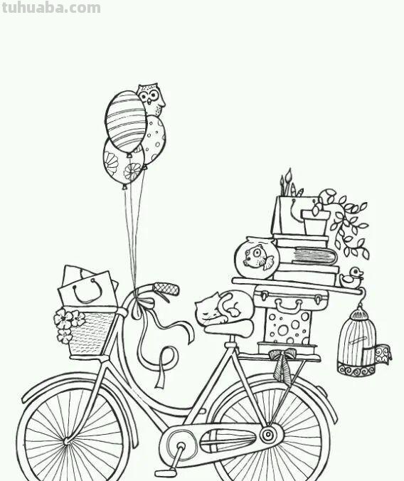 每天学一幅简笔画-风景、建筑类简笔画