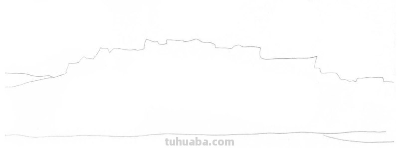 不会画布达拉宫建筑？分步骤教你画，学会很简单，艺术生快来临摹