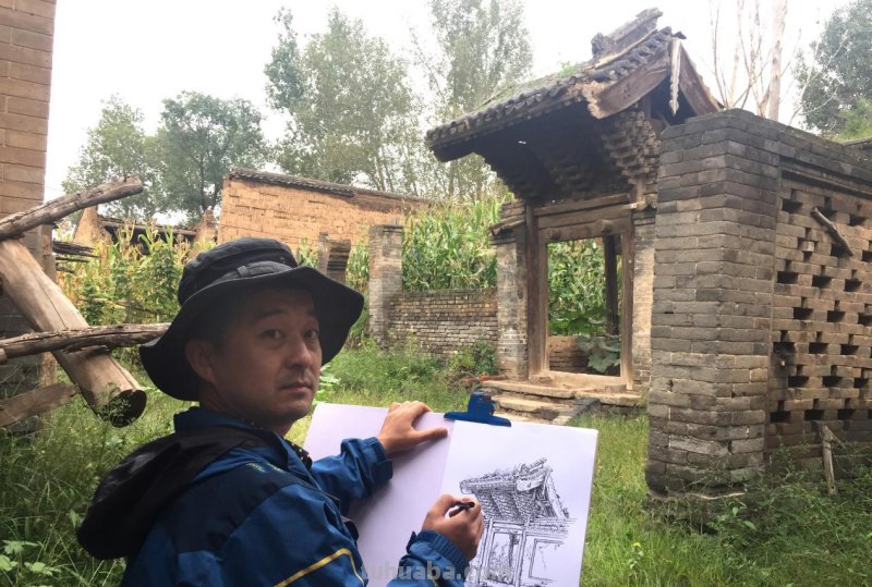 手绘山西古建22年的画家连达:有些“破庙”再不画就看不到了 手绘山西古建22年的画家连达:有些“破庙”再不画就看不到了