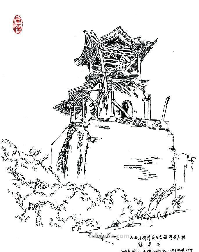 手绘山西古建22年的画家连达:有些“破庙”再不画就看不到了 手绘山西古建22年的画家连达:有些“破庙”再不画就看不到了