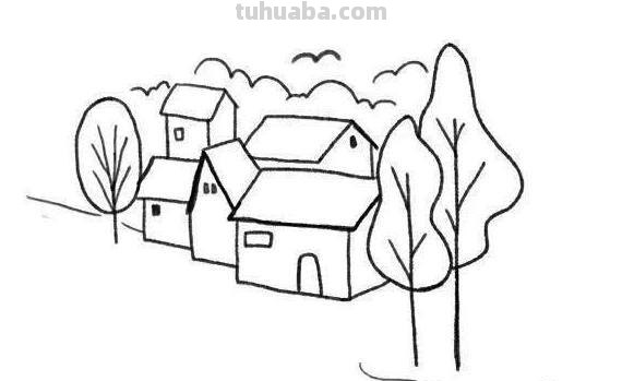 房子简笔画大全~你喜欢哪一个呢？