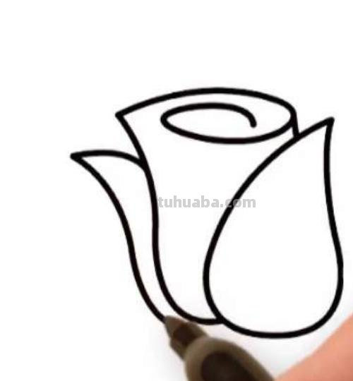 玫瑰花怎么画简笔画又漂亮（玫瑰花怎么画简笔画又漂亮用铅笔画）