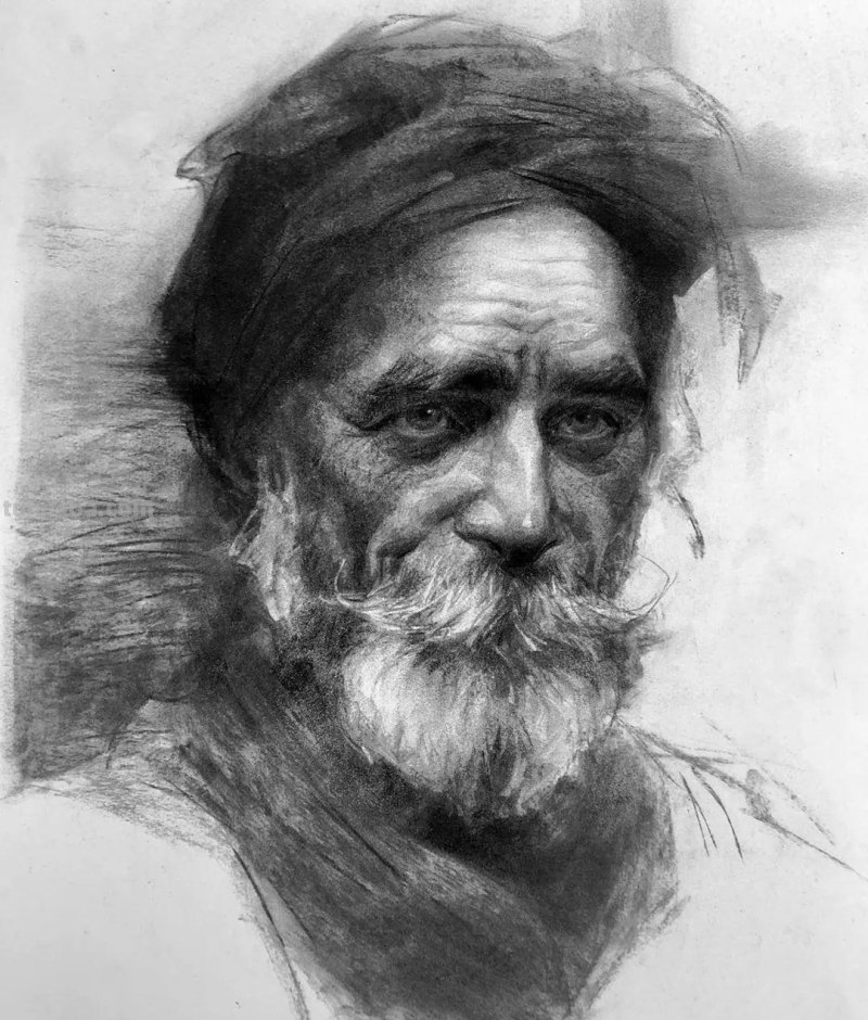 分享一位艺术教授的素描作品，值得借鉴