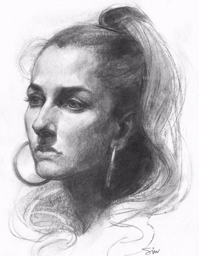 分享一位艺术教授的素描作品，值得借鉴