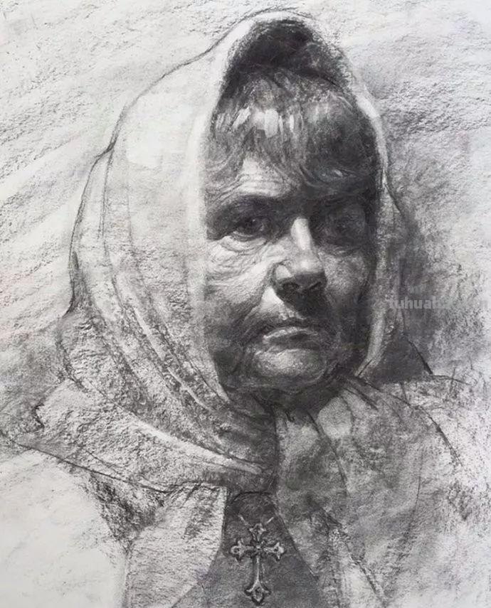 分享一位艺术教授的素描作品，值得借鉴
