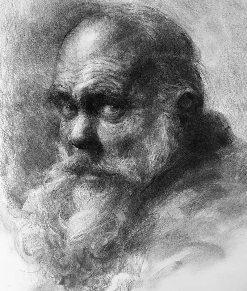 分享一位艺术教授的素描作品，值得借鉴