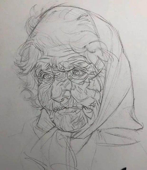 分享一位艺术教授的素描作品，值得借鉴
