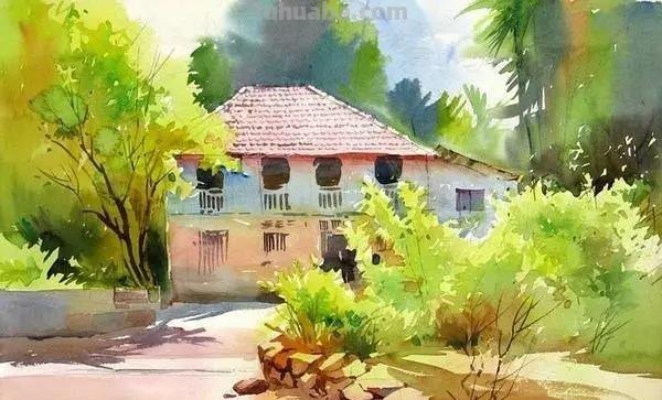色彩通透明快 - 度知名水彩画家普拉塔普风景作品集