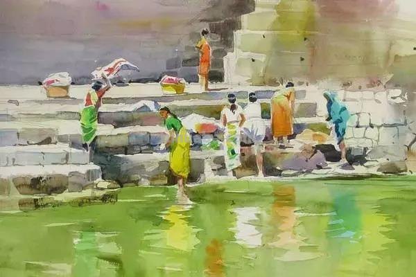 色彩通透明快 - 度知名水彩画家普拉塔普风景作品集