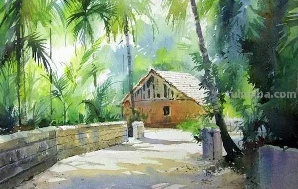 色彩通透明快 - 度知名水彩画家普拉塔普风景作品集