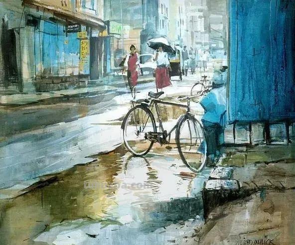 色彩通透明快 - 度知名水彩画家普拉塔普风景作品集