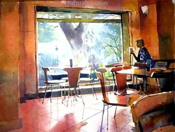 色彩通透明快 - 度知名水彩画家普拉塔普风景作品集