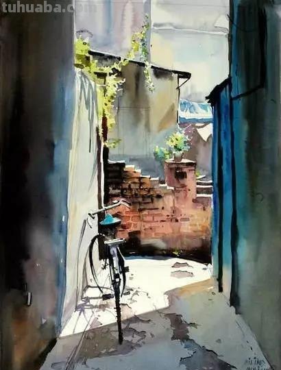 色彩通透明快 - 度知名水彩画家普拉塔普风景作品集