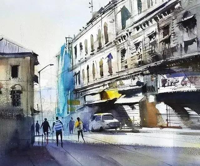 色彩通透明快 - 度知名水彩画家普拉塔普风景作品集
