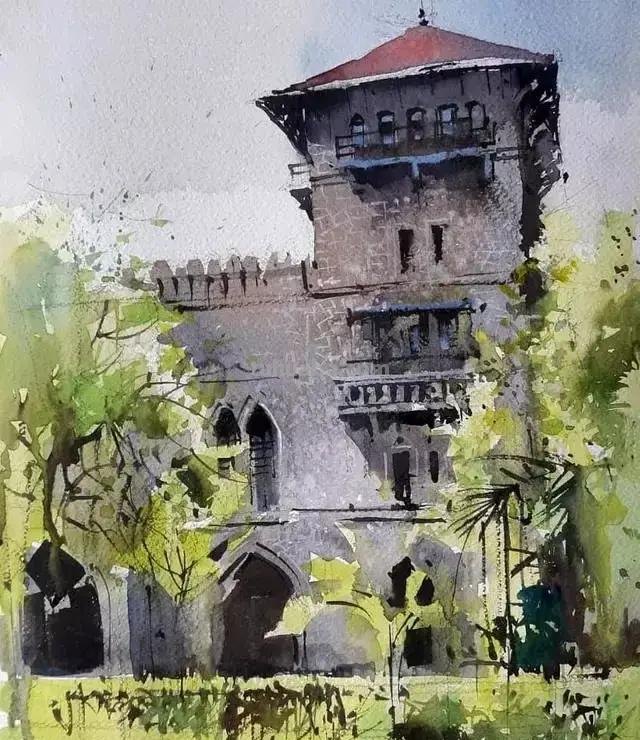 色彩通透明快 - 度知名水彩画家普拉塔普风景作品集