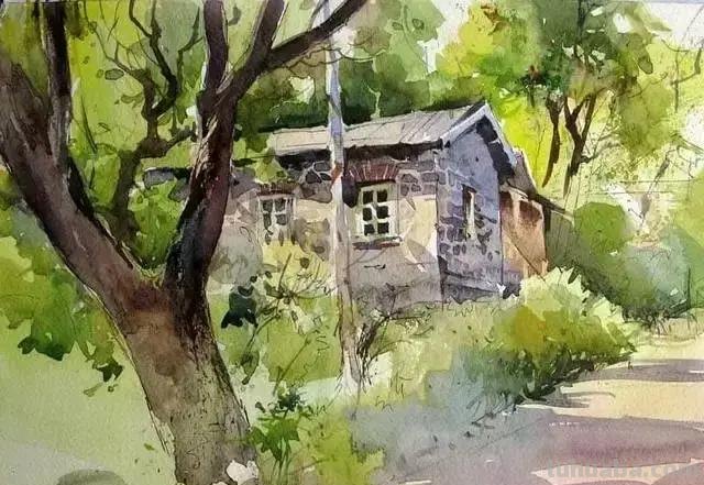 色彩通透明快 - 度知名水彩画家普拉塔普风景作品集