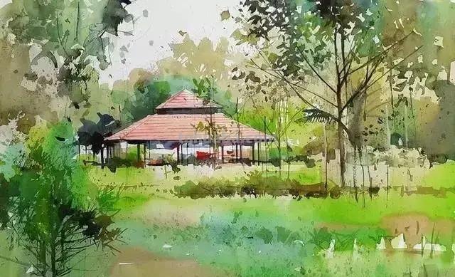 色彩通透明快 - 度知名水彩画家普拉塔普风景作品集