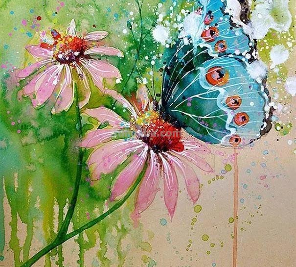 动物水彩插画—生动有趣，氛围感十足的水彩，搭配颜色也很精彩哦