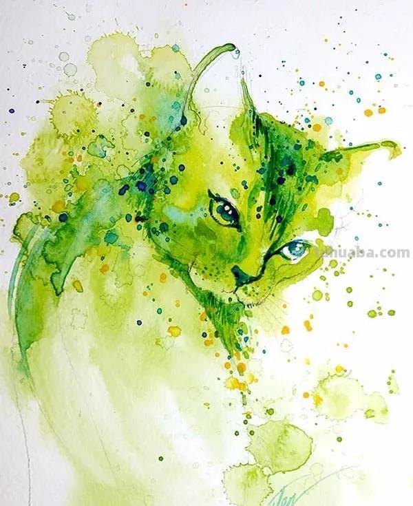 动物水彩插画—生动有趣，氛围感十足的水彩，搭配颜色也很精彩哦