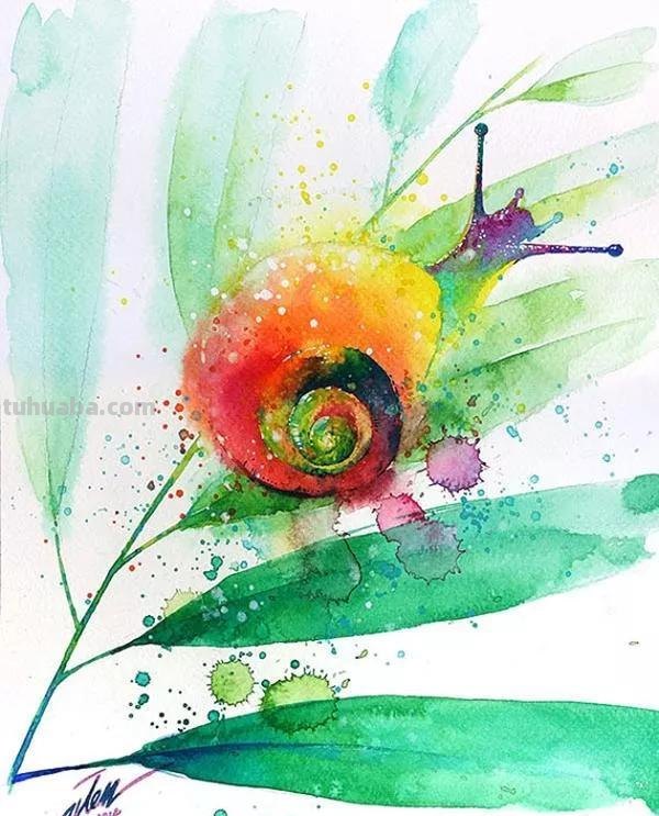 动物水彩插画—生动有趣，氛围感十足的水彩，搭配颜色也很精彩哦