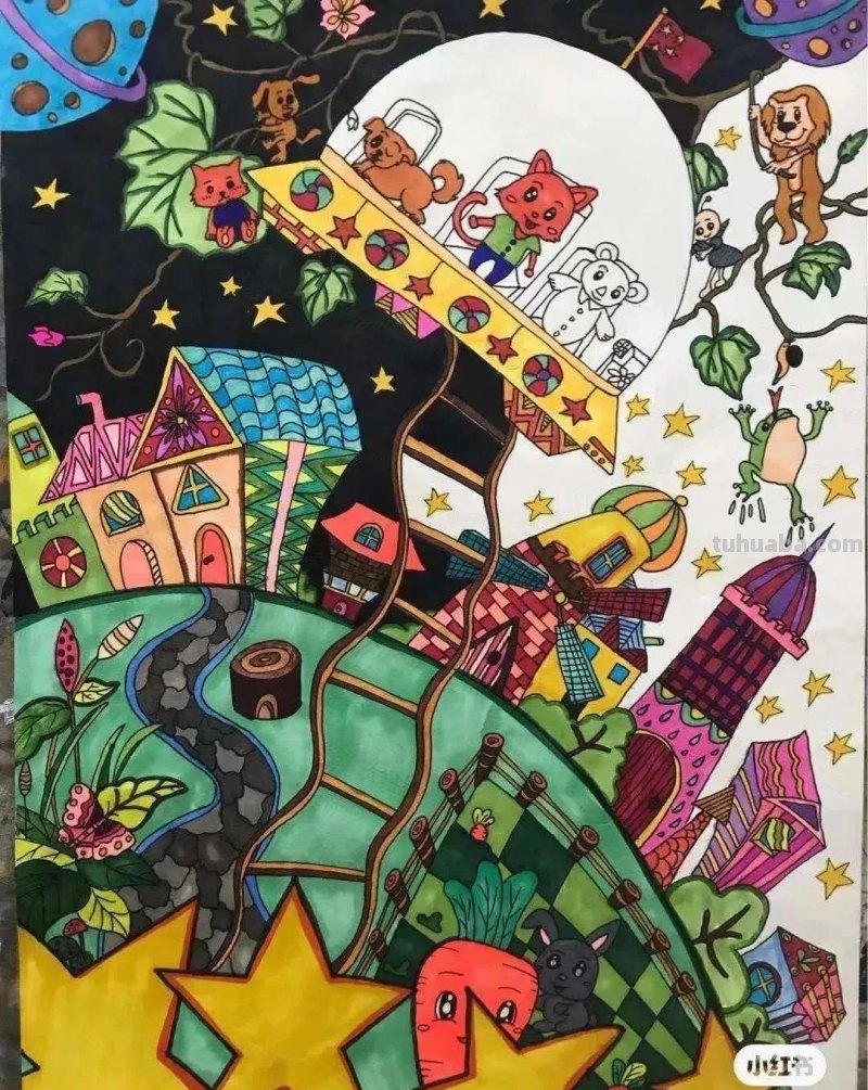 很抢手的32种科幻画主题课程，创意无限，让科学插上艺术的梦想！