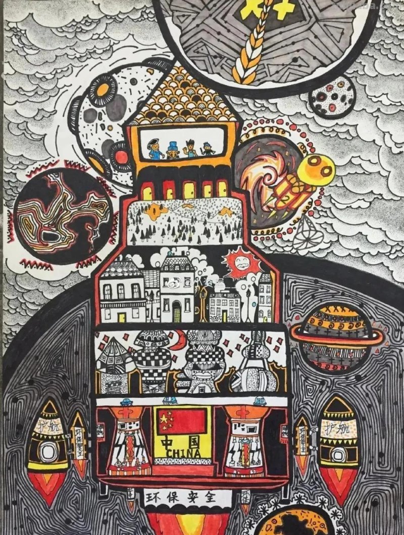 很抢手的32种科幻画主题课程，创意无限，让科学插上艺术的梦想！