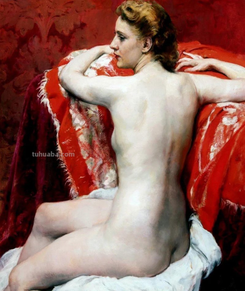 比利时艺术家女人体油画，楚楚动人，不止是笔触之美