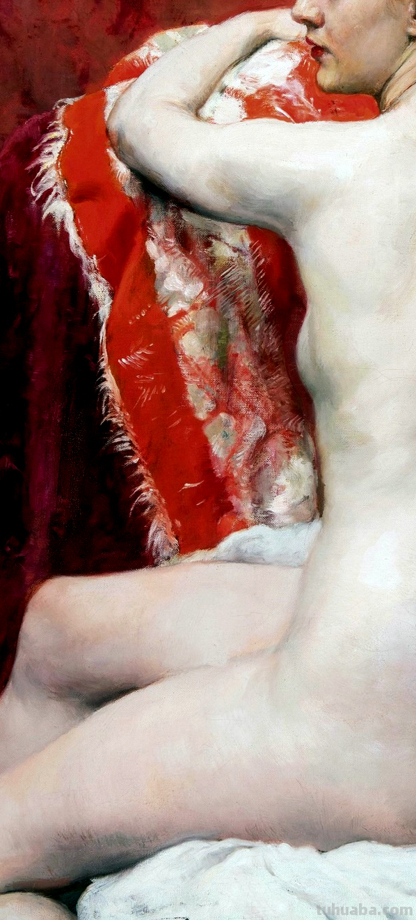 比利时艺术家女人体油画，楚楚动人，不止是笔触之美