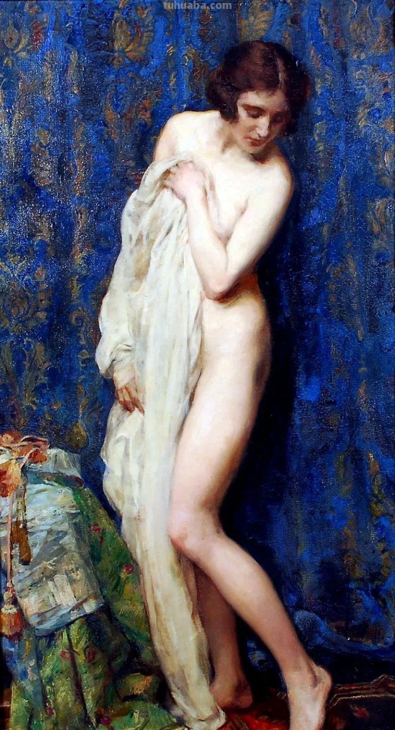 比利时艺术家女人体油画，楚楚动人，不止是笔触之美