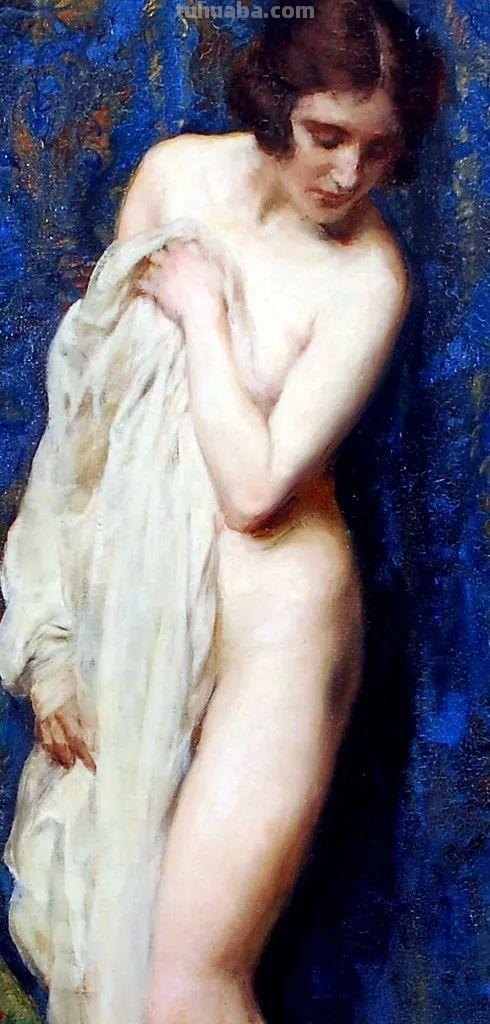 比利时艺术家女人体油画，楚楚动人，不止是笔触之美