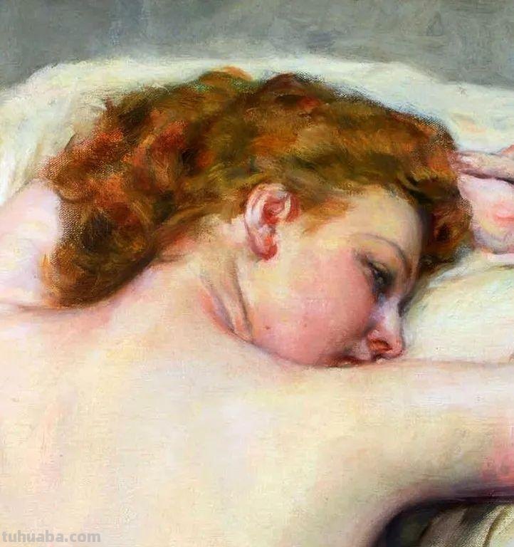 比利时艺术家女人体油画，楚楚动人，不止是笔触之美