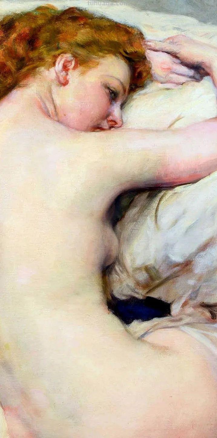 比利时艺术家女人体油画，楚楚动人，不止是笔触之美