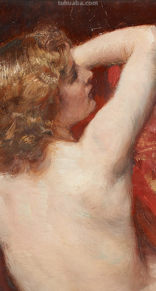 比利时艺术家女人体油画，楚楚动人，不止是笔触之美