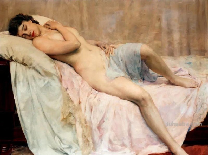 比利时艺术家女人体油画，楚楚动人，不止是笔触之美