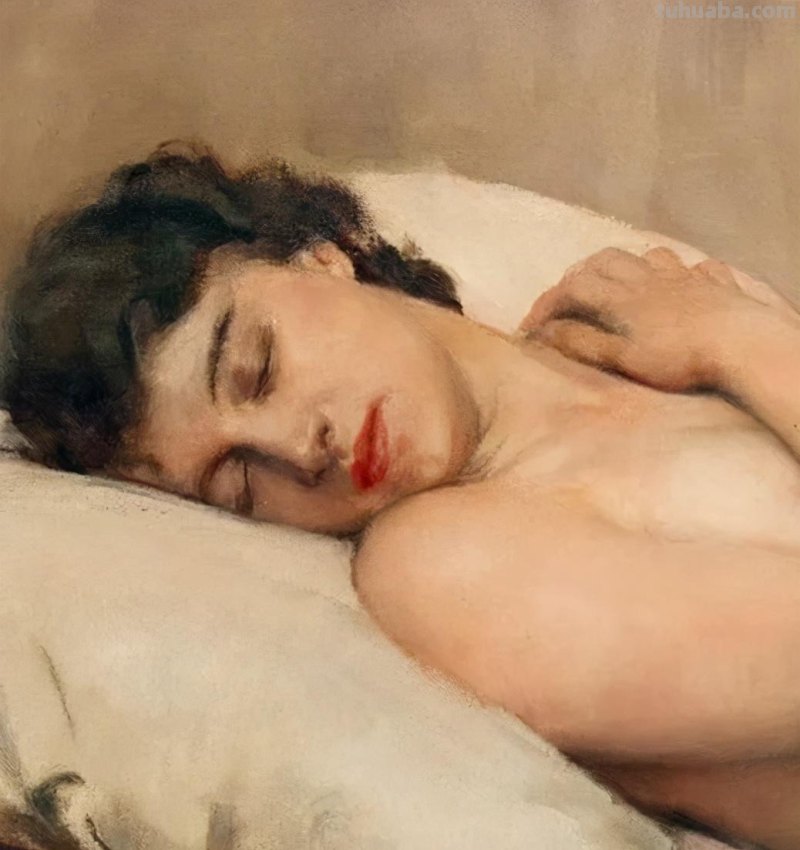 比利时艺术家女人体油画，楚楚动人，不止是笔触之美