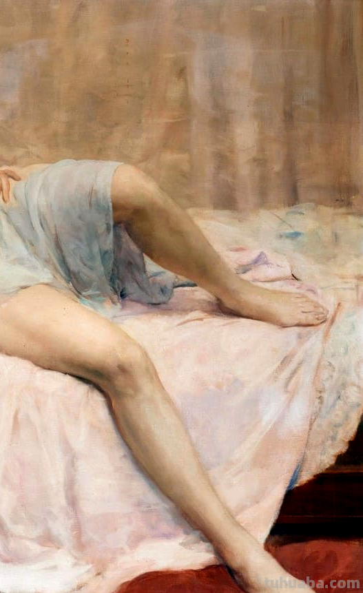 比利时艺术家女人体油画，楚楚动人，不止是笔触之美