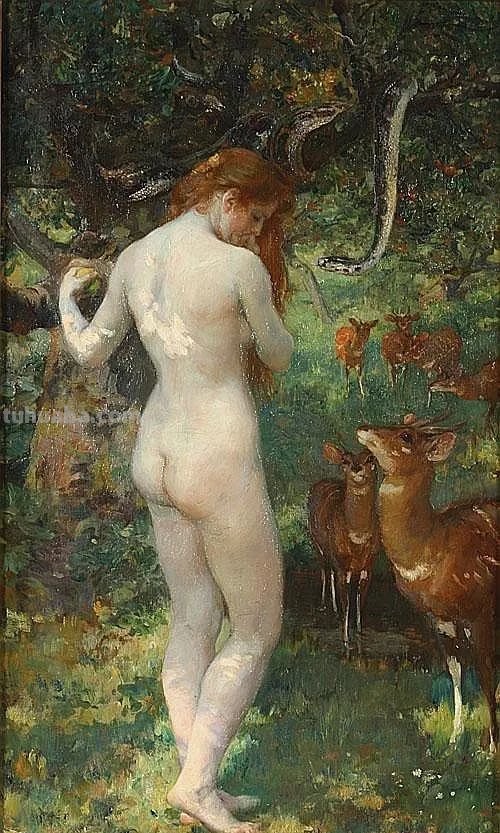 比利时艺术家女人体油画，楚楚动人，不止是笔触之美