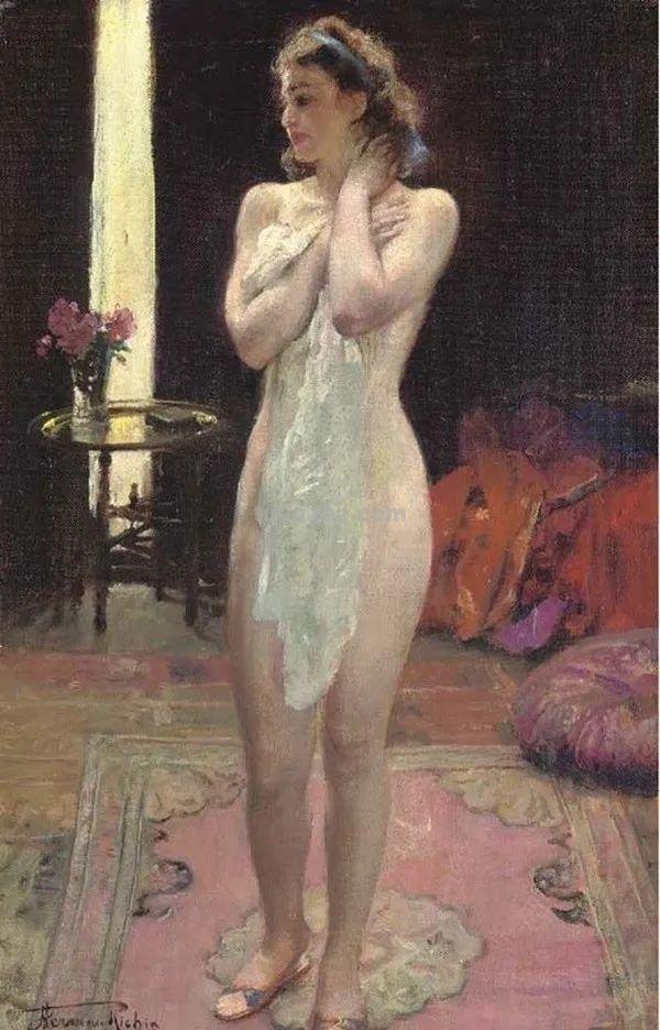 比利时艺术家女人体油画，楚楚动人，不止是笔触之美