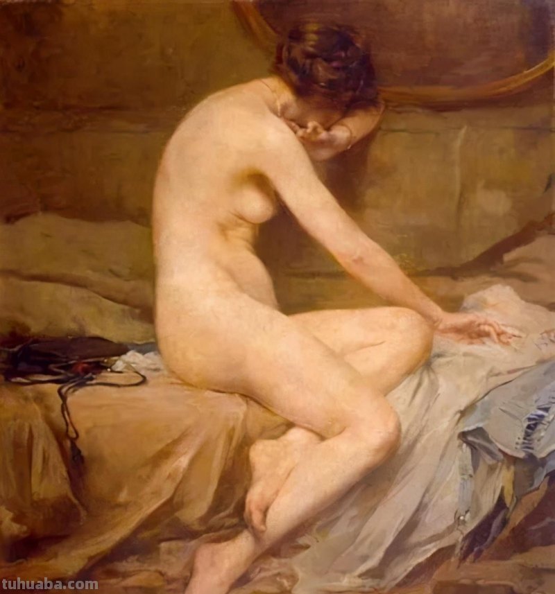 比利时艺术家女人体油画，楚楚动人，不止是笔触之美