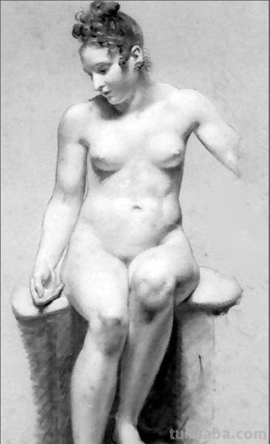 艺术上追求古典美 注重明暗谐调的法国画家普吕东素描作品欣赏