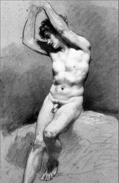 艺术上追求古典美 注重明暗谐调的法国画家普吕东素描作品欣赏