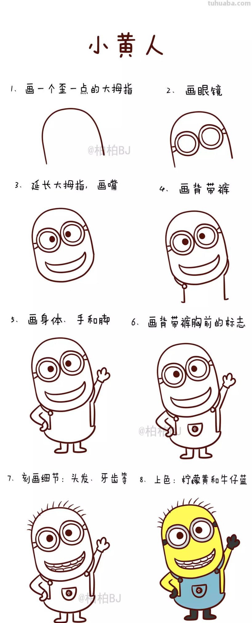 经典卡通人物简笔画合集,大人小孩都爱,剁手党的福音! 经典卡通人物简笔画合集,大人小孩都爱,剁手党的福音!