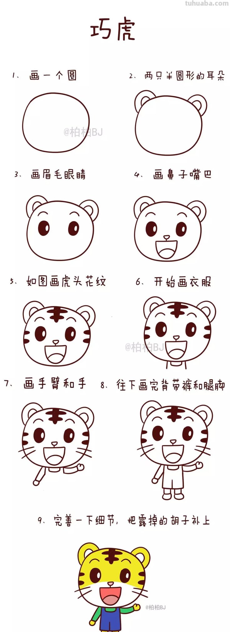 经典卡通人物简笔画合集,大人小孩都爱,剁手党的福音! 经典卡通人物简笔画合集,大人小孩都爱,剁手党的福音!