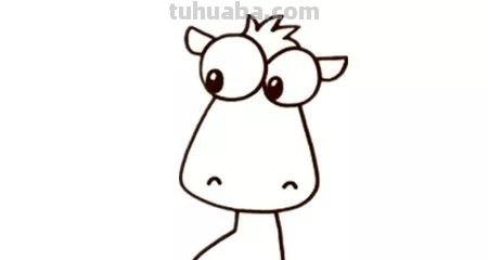 每天学一幅简笔画-可爱卡通小马简笔画步骤图解