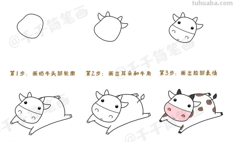 幼儿入门简笔画大全，简单6步学会画小动物，快收藏起来吧